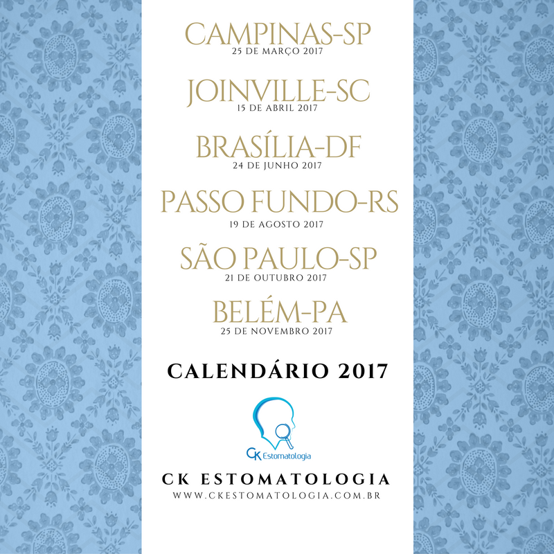 Calendário CK Estomatologia 2017.
